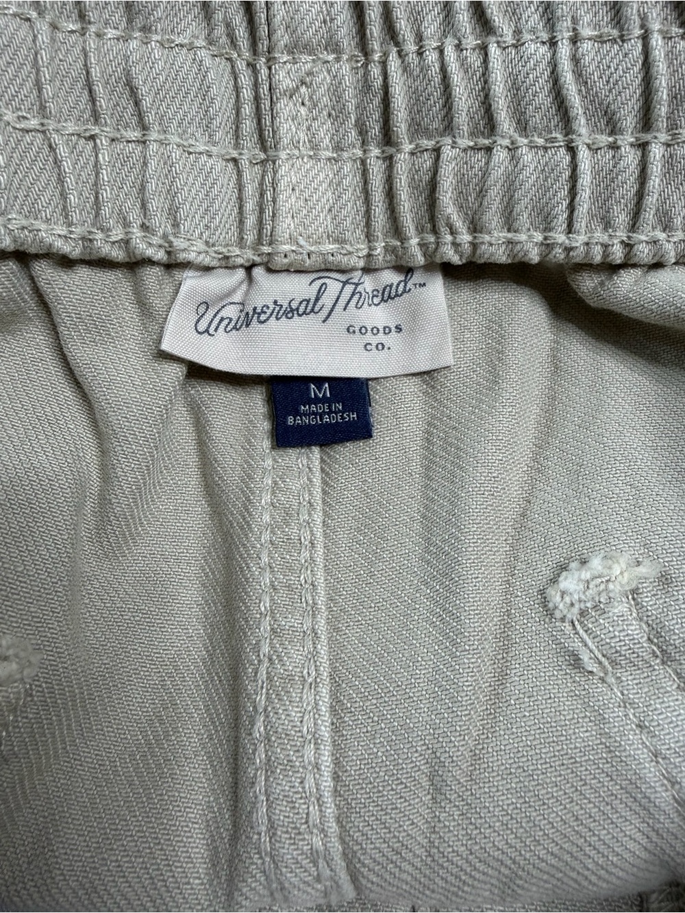 NWT Universal Thread Tan Denim Wide Leg Pull On Pant Size Medium - Picture 6 of 9